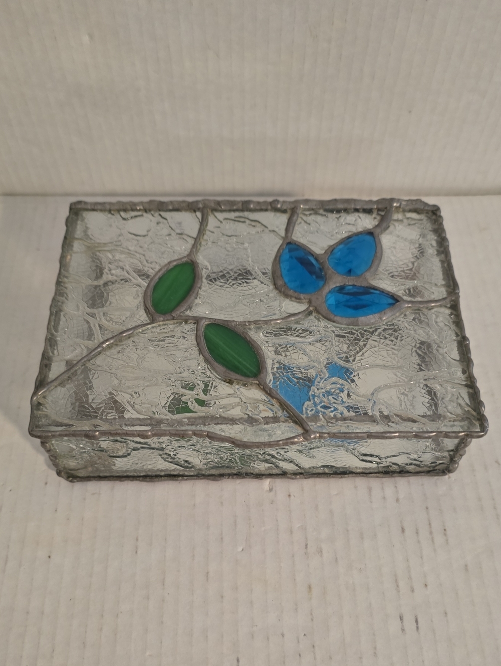 Vintage Stain Glass Creations Jewerly Box
